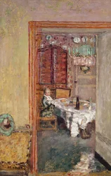 Jonge jongen in de eetkamer, ca. 1898